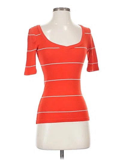 Pre-owned Gap Outlet 3/4 Sleeve T-shirt In Orange