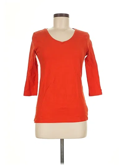 Pre-owned Gap Outlet 3/4 Sleeve T-shirt In Orange