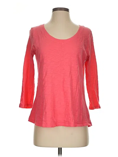 Pre-owned Gap Outlet 3/4 Sleeve T-shirt In Pink