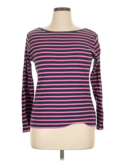 Pre-owned Gap Outlet 3/4 Sleeve T-shirt In Purple