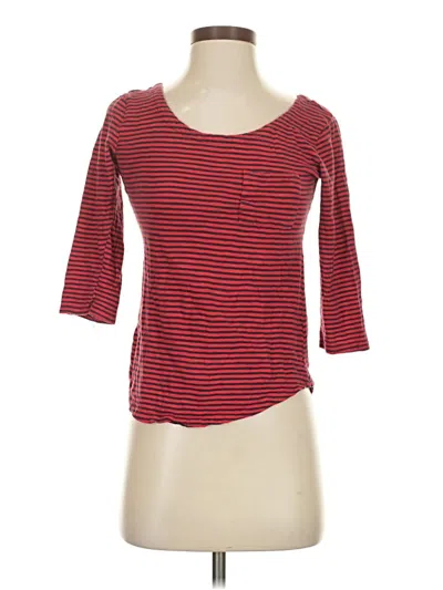 Pre-owned Gap Outlet 3/4 Sleeve T-shirt In Red