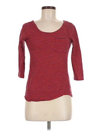 Pre-owned Gap Outlet 3/4 Sleeve T-shirt In Red