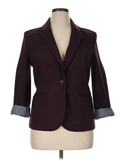 Pre-owned Gap Outlet Blazer Jacket In Burgundy