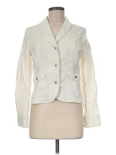 Pre-owned Gap Outlet Blazer Jacket In Ivory