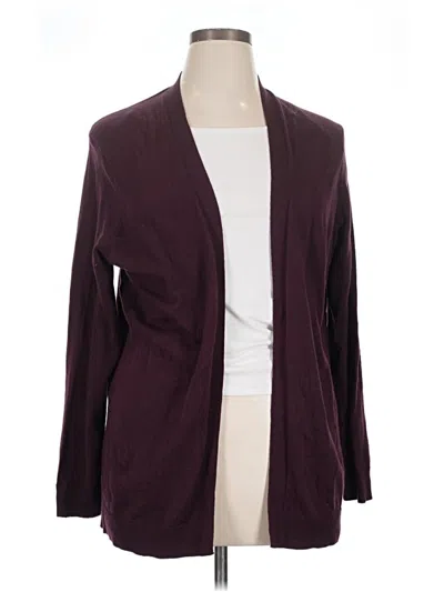 Pre-owned Gap Outlet Cardigan Sweater In Burgundy
