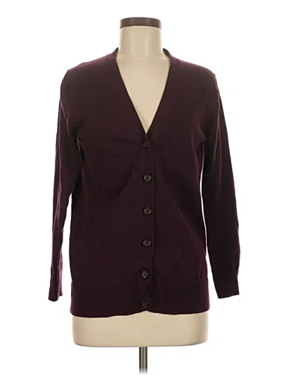 Pre-owned Gap Outlet Cardigan Sweater In Burgundy