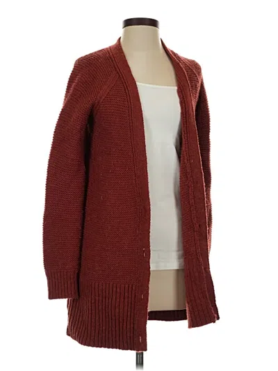 Pre-owned Gap Outlet Cardigan Sweater In Burgundy
