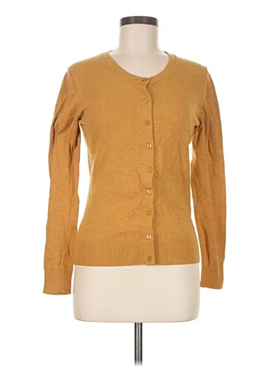 Pre-owned Gap Outlet Cardigan Sweater In Gold