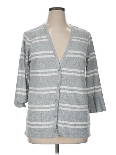 Pre-owned Gap Outlet Cardigan Sweater In Gray