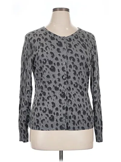 Pre-owned Gap Outlet Cardigan Sweater In Gray