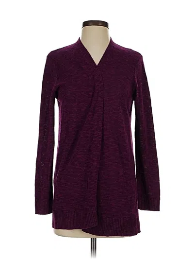 Pre-owned Gap Outlet Cardigan Sweater In Purple