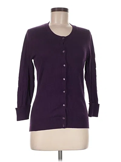 Pre-owned Gap Outlet Cardigan Sweater In Purple