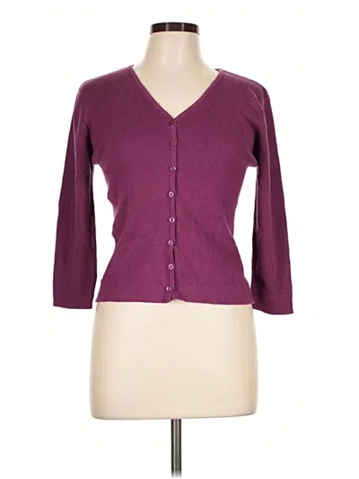 Pre-owned Gap Outlet Cardigan Sweater In Purple