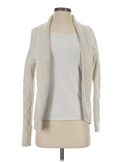Pre-owned Gap Outlet Cardigan Sweater In White