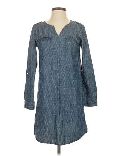 Pre-owned Gap Outlet Casual Dress In Blue