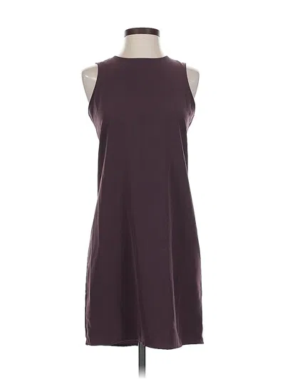 Pre-owned Gap Outlet Casual Dress In Burgundy