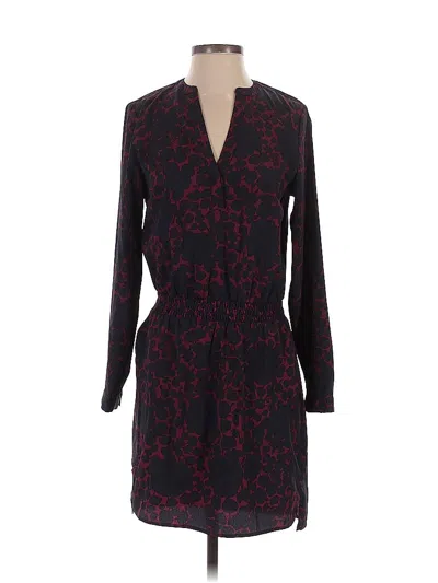 Pre-owned Gap Outlet Casual Dress In Burgundy