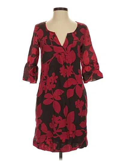 Pre-owned Gap Outlet Casual Dress In Burgundy