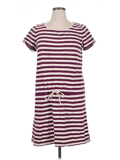 Pre-owned Gap Outlet Casual Dress In Burgundy