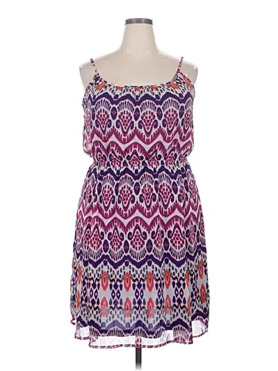 Pre-owned Gap Outlet Casual Dress In Purple