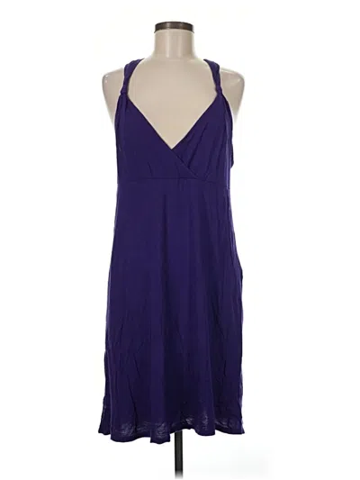 Pre-owned Gap Outlet Casual Dress In Purple
