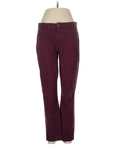 Pre-owned Gap Outlet Casual Pants In Burgundy