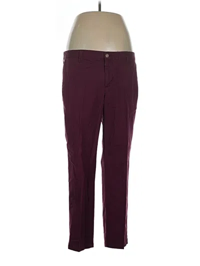 Pre-owned Gap Outlet Casual Pants In Burgundy
