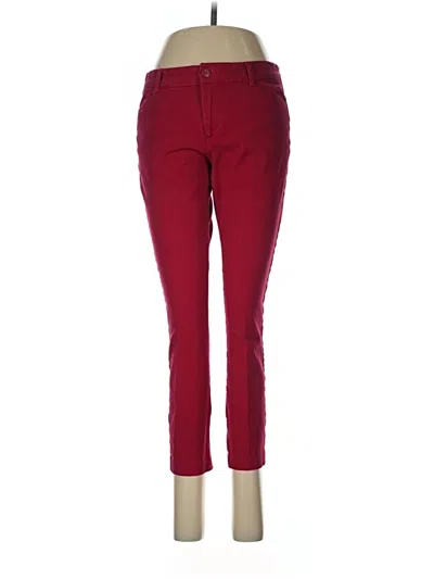 Pre-owned Gap Outlet Casual Pants In Burgundy