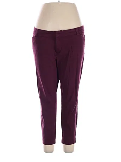 Pre-owned Gap Outlet Casual Pants In Burgundy
