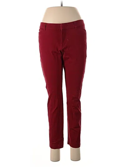 Pre-owned Gap Outlet Casual Pants In Burgundy
