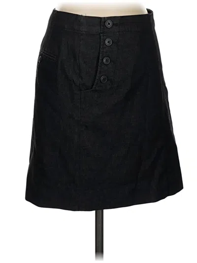Pre-owned Gap Outlet Denim Skirt In Black