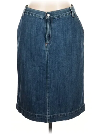 Pre-owned Gap Outlet Denim Skirt In Blue