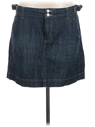 Pre-owned Gap Outlet Denim Skirt In Blue
