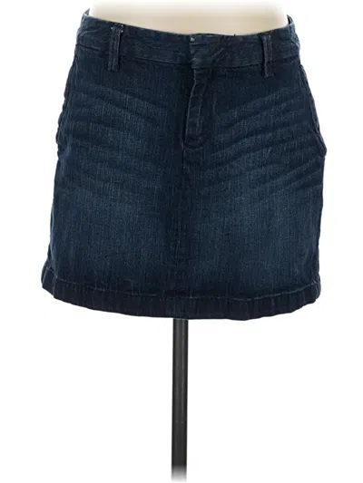 Pre-owned Gap Outlet Denim Skirt In Blue