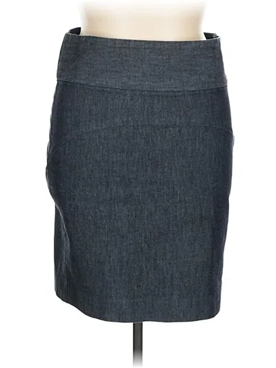 Pre-owned Gap Outlet Denim Skirt In Gray
