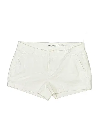 Pre-owned Gap Outlet Khaki Shorts In Ivory