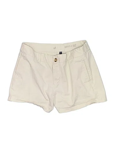 Pre-owned Gap Outlet Khaki Shorts In Ivory
