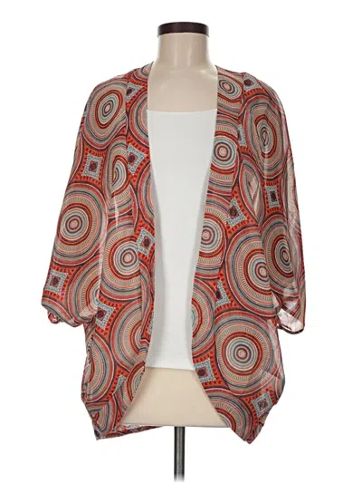 Pre-owned Gap Outlet Kimono In Orange