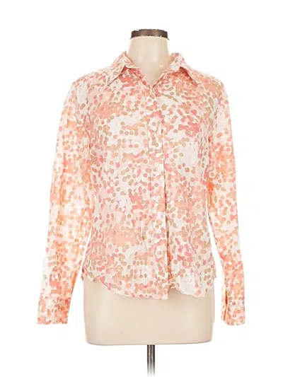 Pre-owned Gap Outlet Long Sleeve Blouse In Orange