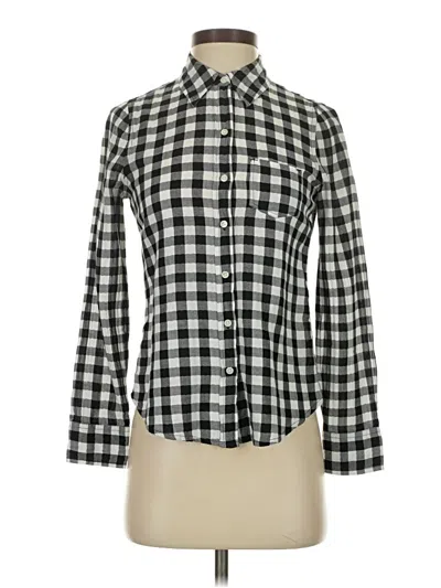 Pre-owned Gap Outlet Long Sleeve Button Down Shirt In Black