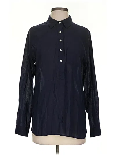 Pre-owned Gap Outlet Long Sleeve Button Down Shirt In Black