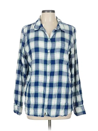 Pre-owned Gap Outlet Long Sleeve Button Down Shirt In Blue