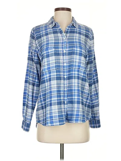 Pre-owned Gap Outlet Long Sleeve Button Down Shirt In Blue