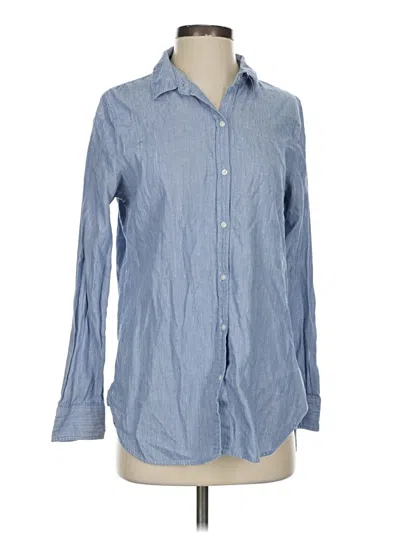 Pre-owned Gap Outlet Long Sleeve Button Down Shirt In Blue