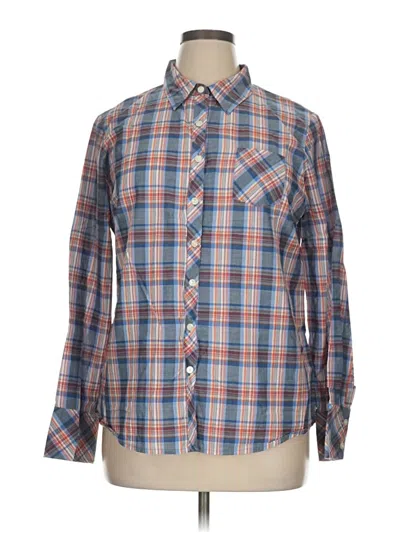 Pre-owned Gap Outlet Long Sleeve Button Down Shirt In Blue