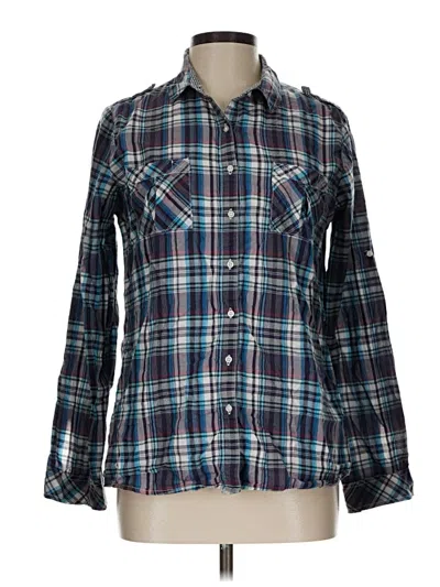 Pre-owned Gap Outlet Long Sleeve Button Down Shirt In Blue