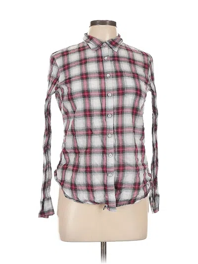 Pre-owned Gap Outlet Long Sleeve Button Down Shirt In Burgundy