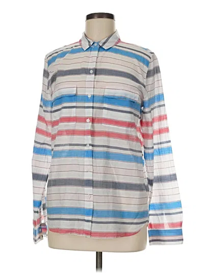Pre-owned Gap Outlet Long Sleeve Button Down Shirt In Gray