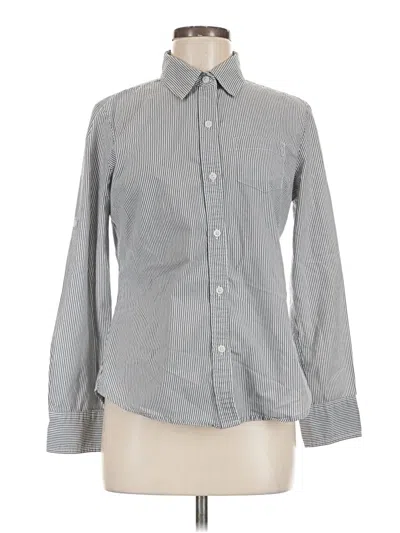 Pre-owned Gap Outlet Long Sleeve Button Down Shirt In Gray