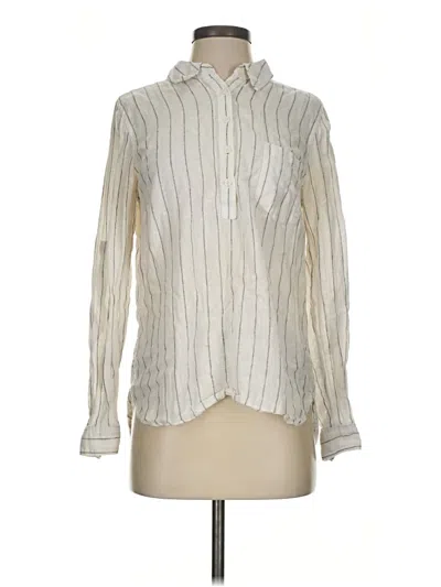 Pre-owned Gap Outlet Long Sleeve Button Down Shirt In Ivory